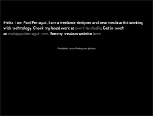 Tablet Screenshot of paulferragut.com